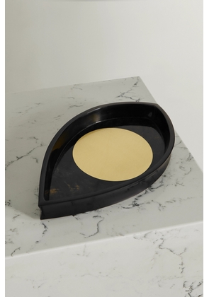 L'Objet - + Kelly Behun Wide Eye Resin, Shell And Brass Tray - Black - One size