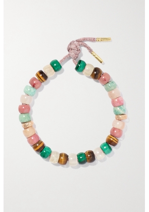 Carolina Bucci - + Agua By Agua Bendita Forte Beads 18-karat Rose And Yellow Gold, Lurex And Multi-stone Bracelet - One size