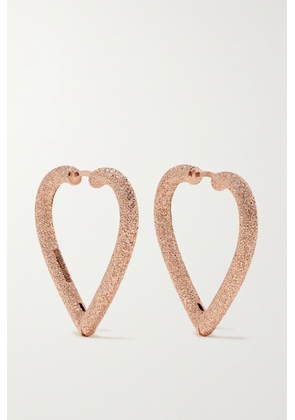 Carolina Bucci - Cuore 18-karat Rose Gold Hoop Earrings - One size