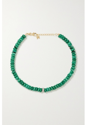 Mateo - 14-karat Gold, Malachite And Diamond Bracelet - Green - One size
