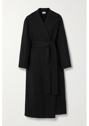 The Row - Essentials Malika Belted Wool-blend Felt Coat - Black - x small,small,medium,large,x large