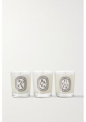 Diptyque - Set Of Three Scented Candles, 3 X 70g - White - One size