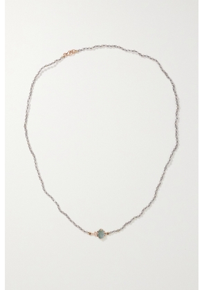Andrea Fohrman - Mini Cosmo 14-karat Rose Gold Multi-stone Necklace - One size
