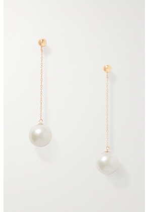 Anissa Kermiche - Girl With A Pearl 14-karat Gold Pearl Earrings - One size