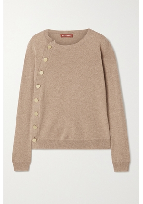 Altuzarra - Minamoto Button-embellished Cashmere Sweater - Neutrals - x small,small,medium,large,x large