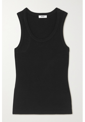 AGOLDE - Poppy Ribbed Stretch Organic Cotton And Tencel-blend Jersey Tank - Black - x small,small,medium,large,x large