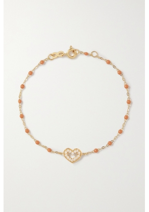 Gigi Clozeau - Heart Supreme 18-karat Gold, Resin And Diamond Bracelet - One size