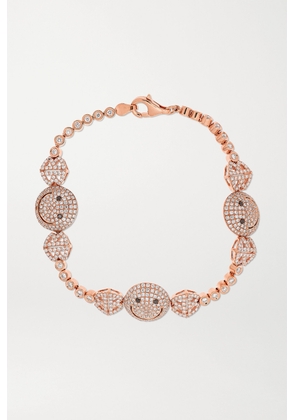 Lorraine Schwartz - 2b Happy Medium 18-karat Rose Gold Diamond Bracelet - One size