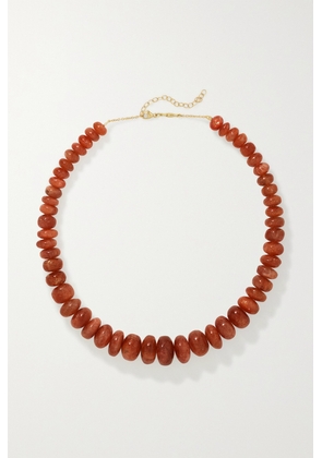 Jacquie Aiche - 14-karat Gold Sunstone Necklace - One size