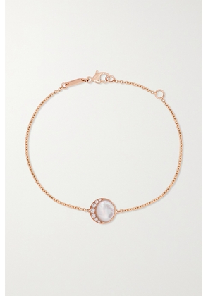 David Morris - Fortuna 18-karat Rose Gold, Mother-of-pearl And Diamond Bracelet - One size