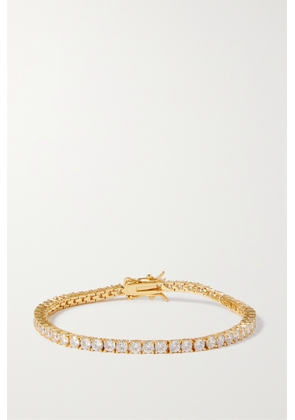 Crystal Haze - Serena Gold-plated Cubic Zirconia Bracelet - One size