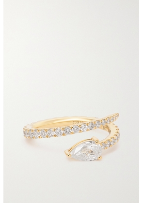 Anita Ko - Two Row 18-karat Gold Diamond Ring - 6,7