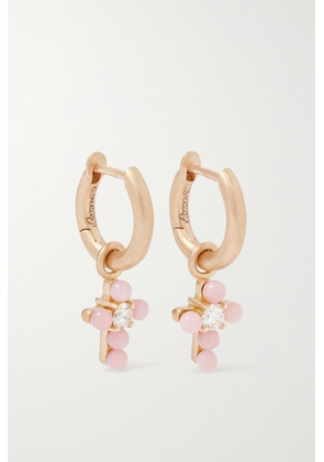 Irene Neuwirth - Gumball 18-karat Rose Gold, Opal And Diamond Hoop Earrings - One size