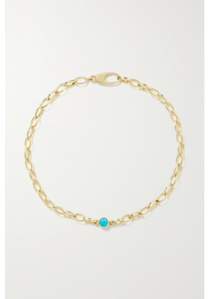 Jennifer Meyer - Small Edith 18-karat Gold Turquoise Bracelet - One size