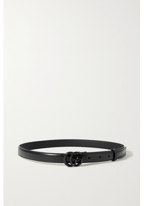 Gucci - Glossed-leather Waist Belt - Black - 65,70,75,80,85,90,95,100,105