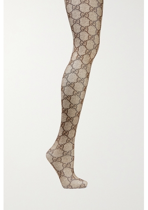 Gucci - Jacquard-knit Tights - Neutrals - S,M,L