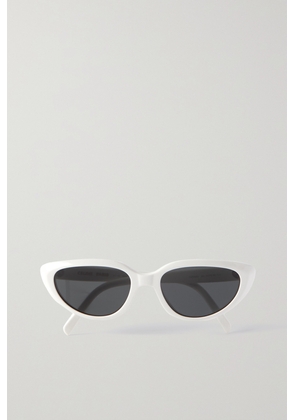 CELINE Eyewear - Cat-eye Acetate Sunglasses - Ivory - One size