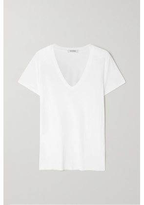 Nili Lotan - Carol Cotton-jersey T-shirt - White - x small,small,medium,large,x large