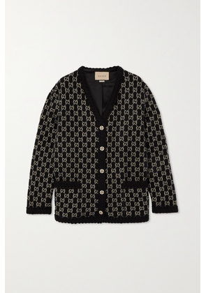 Gucci - Jacquard-knit Wool Cardigan - Black - XXS,XS,S,M,L,XL