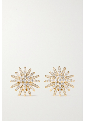 David Yurman - Starburst 18-karat Gold Diamond Earrings - One size