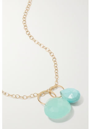 Melissa Joy Manning - 14-karat Recycled Gold, Turquoise And Chalcedony Necklace - One size