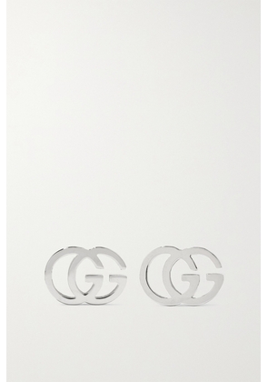 Gucci - Gg Tissue 18-karat White Gold Earrings - One size