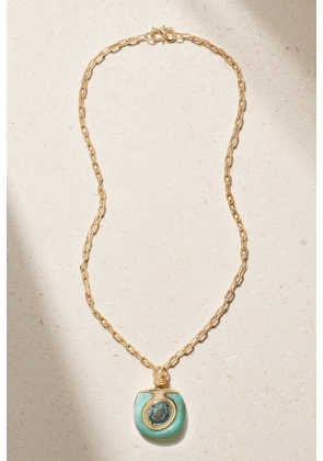 Retrouvaí - 14-karat Gold Tourmaline Necklace - One size