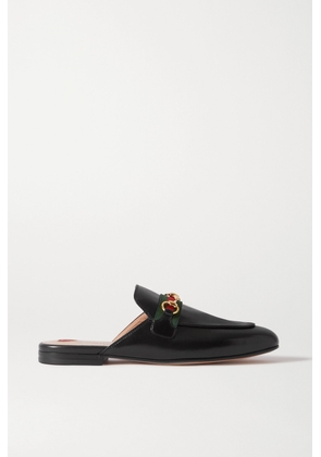 Gucci - Princetown Horsebit-detailed Leather Slippers - Black - IT34,IT34.5,IT35,IT35.5,IT36,IT37,IT37.5,IT38,IT38.5,IT39,IT39.5,IT40,IT41