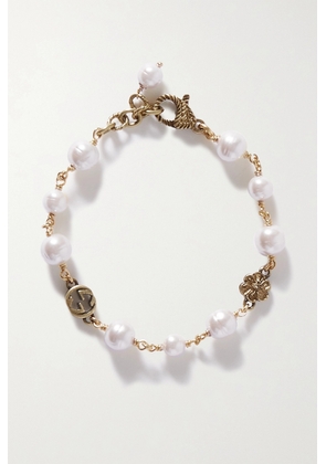 Gucci - Gold-tone Faux Pearl Bracelet - One size