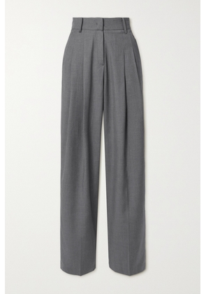 The Frankie Shop - Gelso Pleated Tencel-blend Straight-leg Pants - Gray - x small,small,medium,large