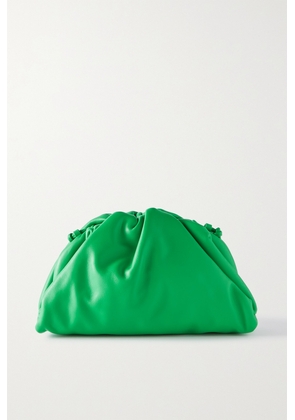 Bottega Veneta - The Pouch Mini Leather Clutch - Green - One size