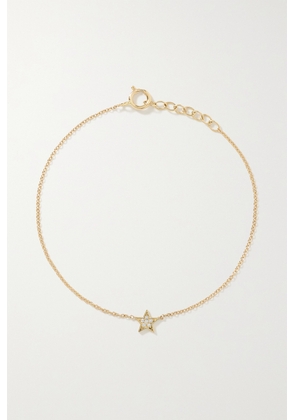 Andrea Fohrman - Mini Star 14-karat Gold Diamond Bracelet - One size