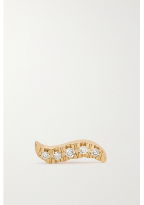 Kimaï - Stream 18-karat Recycled Gold Laboratory-grown Diamond Single Earring - One size