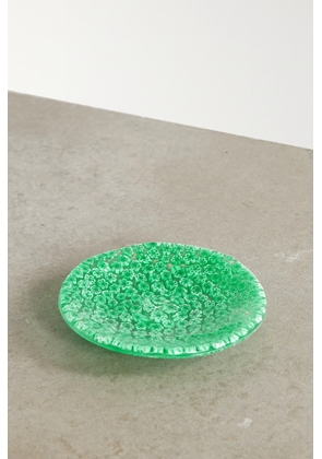 Marlo Laz - Stella Mare Seafoam Glass Dish - Green - One size