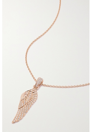 Garrard - Wings Classic 18-karat Rose Gold Diamond Necklace - One size