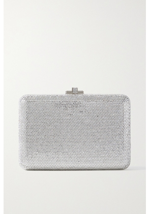Judith Leiber Couture - Slim Slide Crystal-embellished Silver-tone Clutch - One size