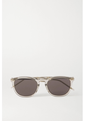 SAINT LAURENT Eyewear - Square-frame Acetate Sunglasses - Brown - One size