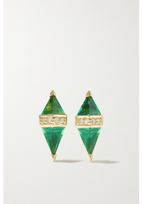 SORELLINA - Pietra 18-karat Gold, Quartz And Diamond Earrings - One size
