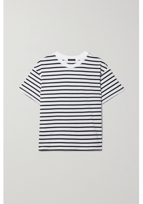 ATM Anthony Thomas Melillo - Boy Striped Cotton-jersey T-shirt - White - x small,small,medium,large,x large