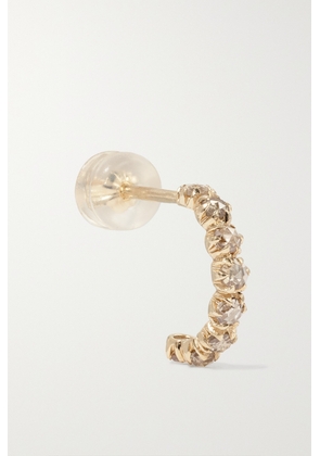 Pascale Monvoisin - Ava 9-karat Gold Diamond Single Hoop Earring - One size