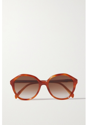 CELINE Eyewear - Oversized Round-frame Acetate Sunglasses - Tortoiseshell - One size