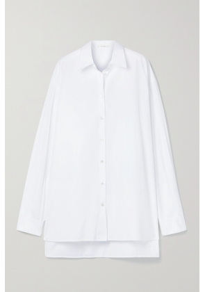 The Row - Essentials Luka Oversized Cotton-poplin Shirt - White - x small,small,medium,large,x large