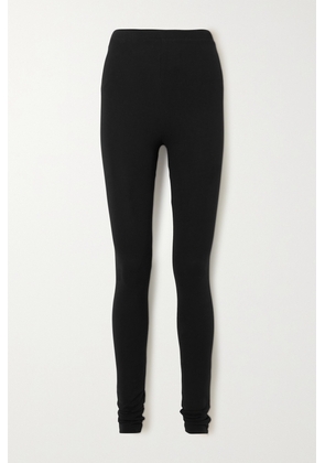 TOTEME - + Net Sustain Cork Stretch-jersey Leggings - Black - xx small,x small,small,medium,large,x large