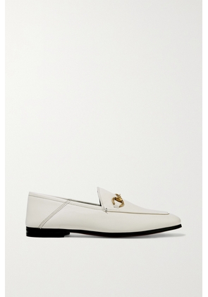 Gucci - Brixton Horsebit-detailed Leather Collapsible-heel Loafers - Off-white - IT35,IT35.5,IT36,IT36.5,IT37,IT37.5,IT38,IT38.5,IT39,IT39.5,IT40,IT40.5,IT41,IT41.5,IT42