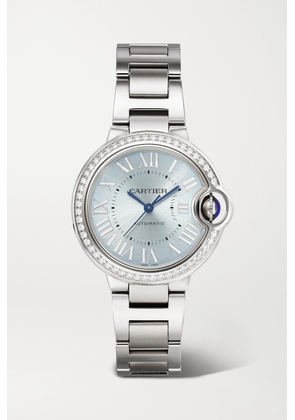 Cartier - Ballon Bleu De Cartier Automatic 33mm Stainless Steel And Diamond Watch - Silver - One size
