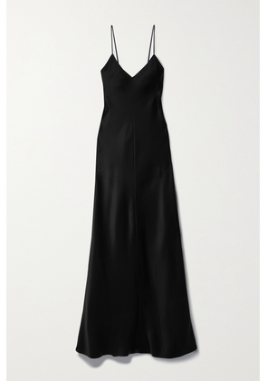 The Row - Guinevere Silk-satin Maxi Dress - Black - x small,small,medium,large,x large