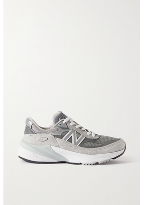 New Balance - Made In Usa 990v6 Suede, Leather And Mesh Sneakers - Gray - US5,US5.5,US6,US6.5,US7,US7.5,US8,US8.5,US9,US9.5,US10,US10.5,US11