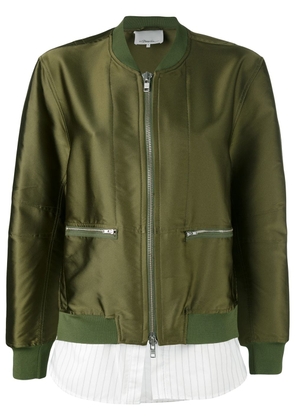 3.1 Phillip Lim layered bomber jacket - Green