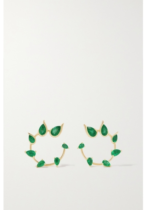 Fernando Jorge - Flicker 18-karat Gold Emerald Hoop Earrings - One size