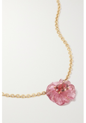 Irene Neuwirth - Tropical Flower 18-karat Rose Gold Tourmaline Necklace - One size